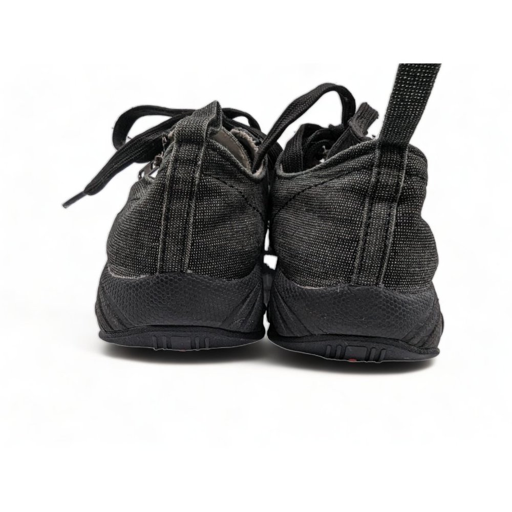 Therafit Sienna Black Shimmer Comfort Arch Support Zip Lace Up Shoe Size US 7 - Picture 5 of 14